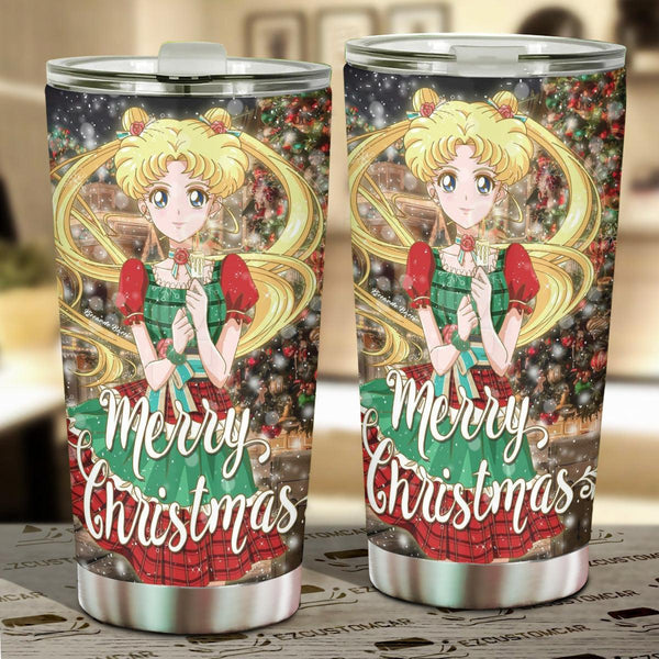 Sailor Moon Car Tumblers Cup Custom Christmas Car Accessories - EzCustomcar - 1