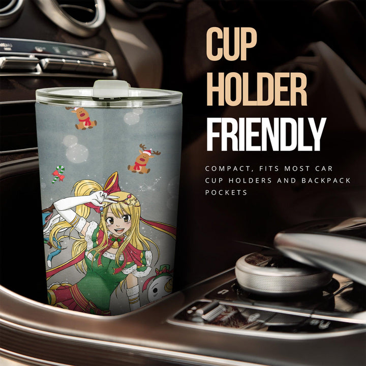 Lucy Heartfilia Car Tumblers Cup Custom Fairy Tail Car Accessories Christmas Gifts - EzCustomcar - 2