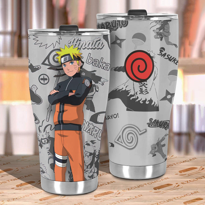Naruto Car Accessories Anime Car Tumblers Cup Naruto Mix Manga - EzCustomcar - 3