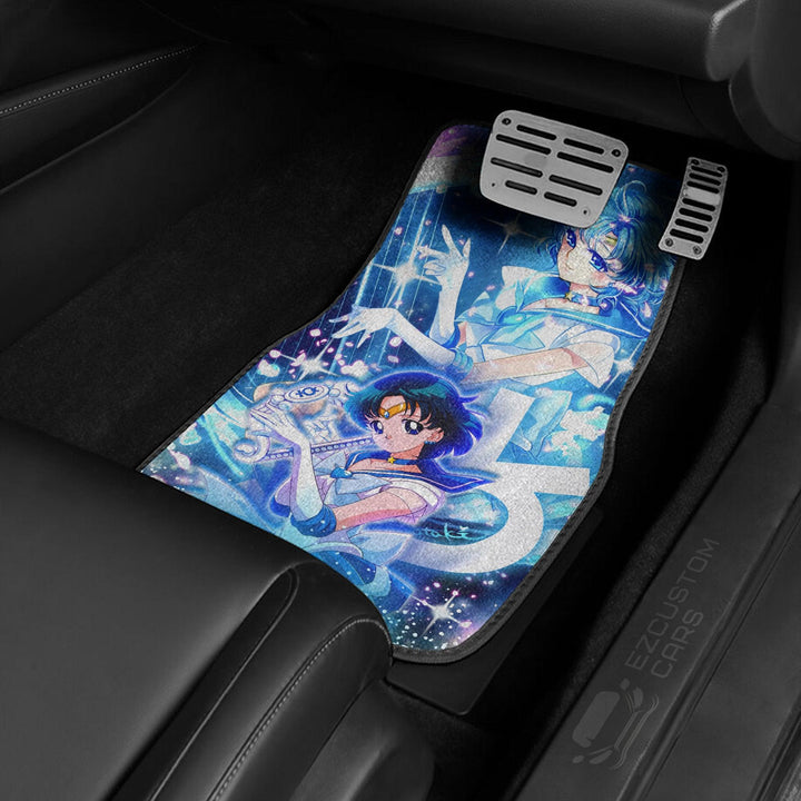 Sailor Mercury Car Floor Mats Custom Sailor Moon Car Accessories Christmas Gifts - EzCustomcar - 3