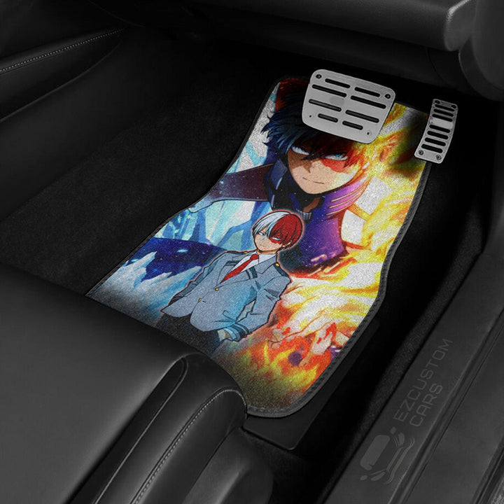 My Hero Academia Anime Car Floor Mats Custom Shoto Todoroki Car Accessories - EzCustomcar - 3