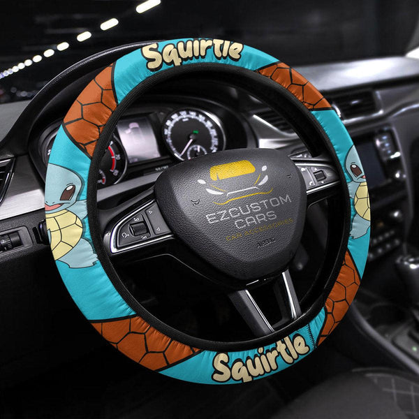 Squirtle Steering Wheel Cover Custom Pokemon Anime Car Accessories - EzCustomcar - 1