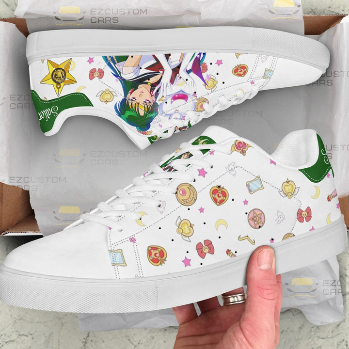 Sailor Pluto Sneakers Sailor Moon Shoes - EzCustomcar - 4