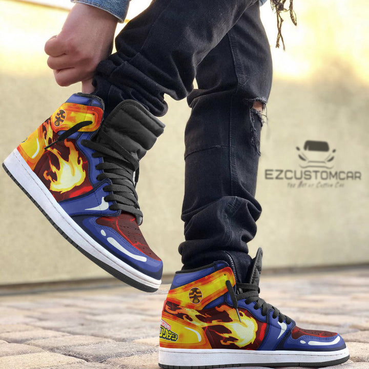 My Hero Academia Custom Shoes With Endeavor Sneakers Design - EzCustomcar - 2