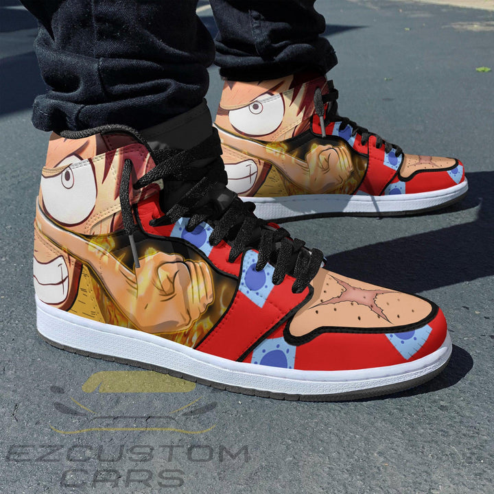 Monkey D. Luffy Shoes One Piece Wano Arc Boot Sneakers - EzCustomcar - 3