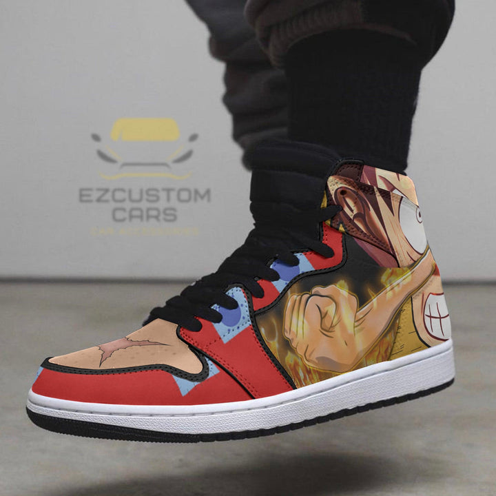 Monkey D. Luffy Shoes One Piece Wano Arc Boot Sneakers - EzCustomcar - 4
