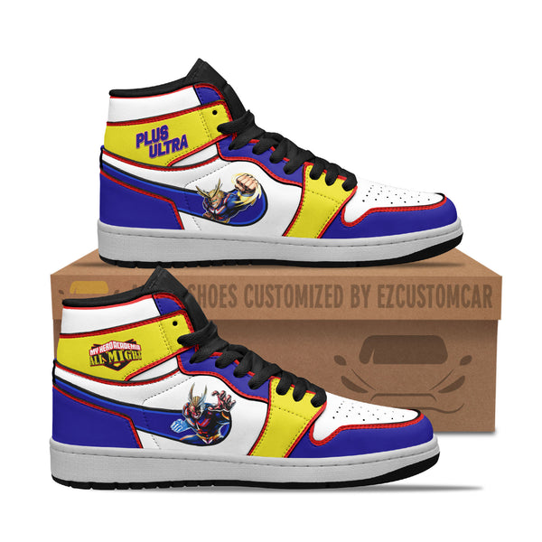 MHA Custom Shoes with All Might Sneakers Design - EzCustomcar - 1