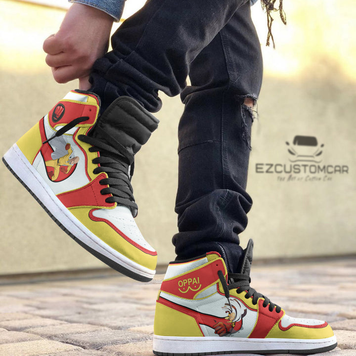 One Punch Man Custom Shoes With Saitama Sneakers Design - EzCustomcar - 2