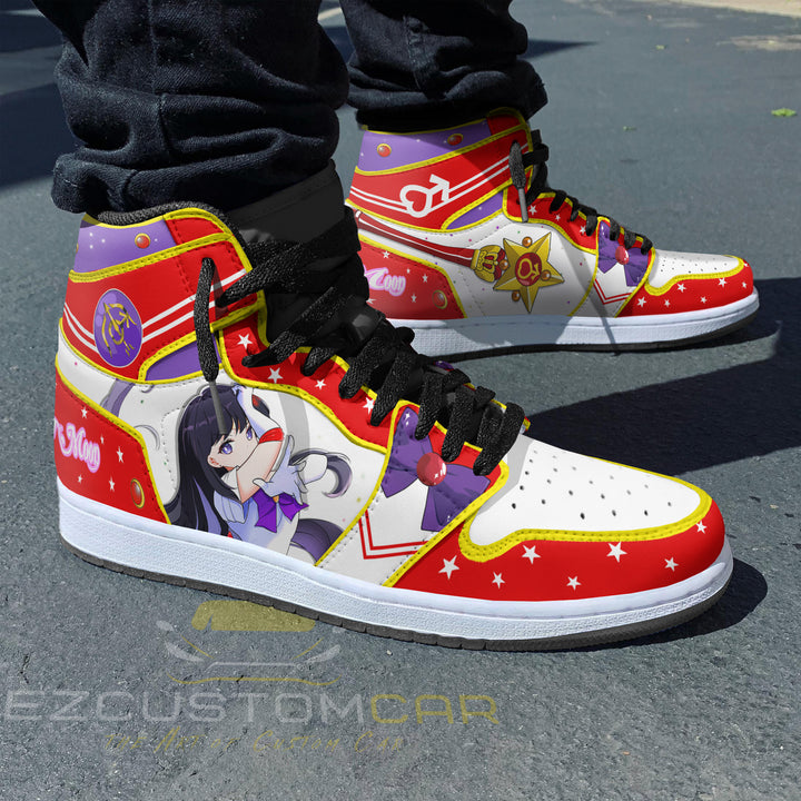 Sailor Moon Custom Shoes With Sailor Mars Sneakers Design - EzCustomcar - 3