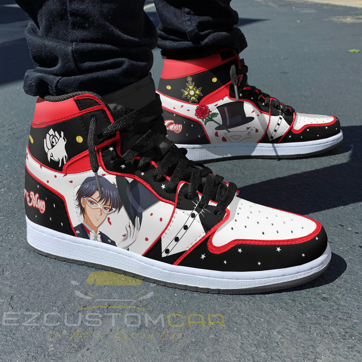 Sailor Moon Custom Shoes With Tuxedo Mask Sneakers Design - EzCustomcar - 3