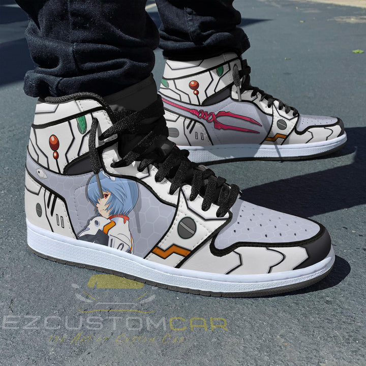 Neon Genesis Evangelion Custom Shoes With Rei Ayanami Sneakers Design - EzCustomcar - 3