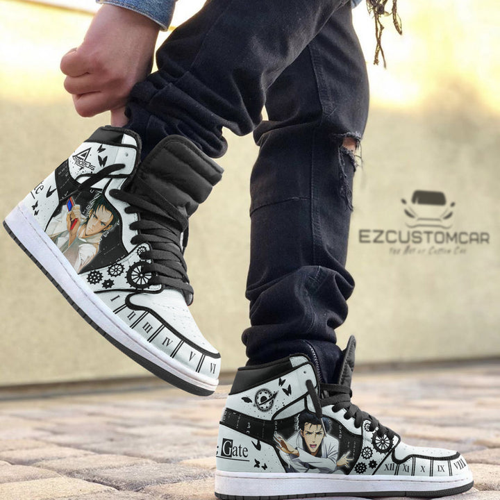 Steins Gate Custom Shoes With Rintarou Okabe Sneakers Design - EzCustomcar - 2