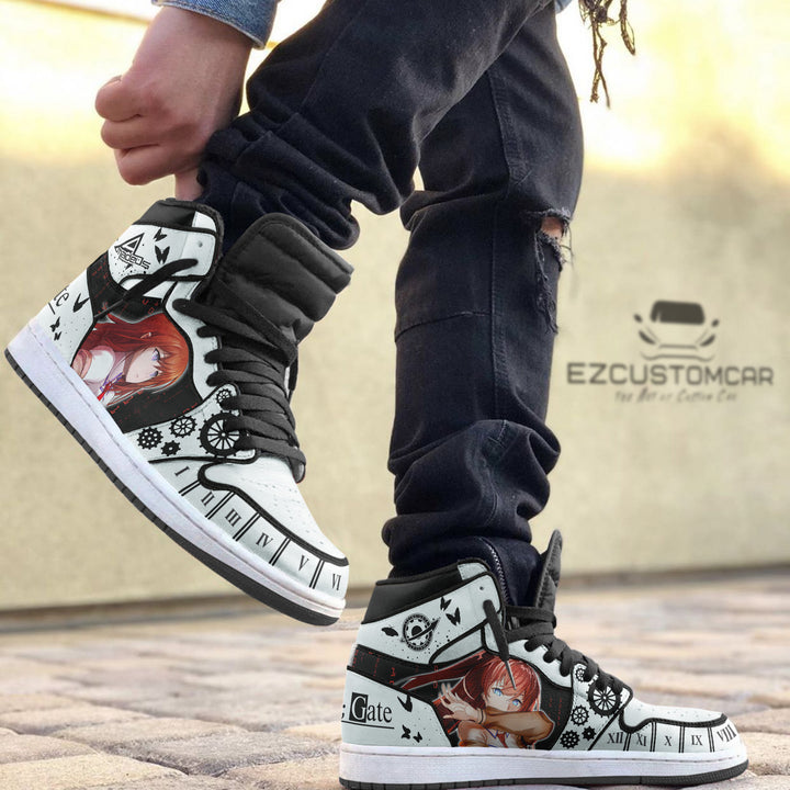 Steins Gate Custom Shoes With Makise Kurisu Sneakers Design - EzCustomcar - 2