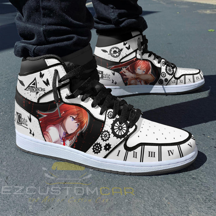 Steins Gate Custom Shoes With Makise Kurisu Sneakers Design - EzCustomcar - 3