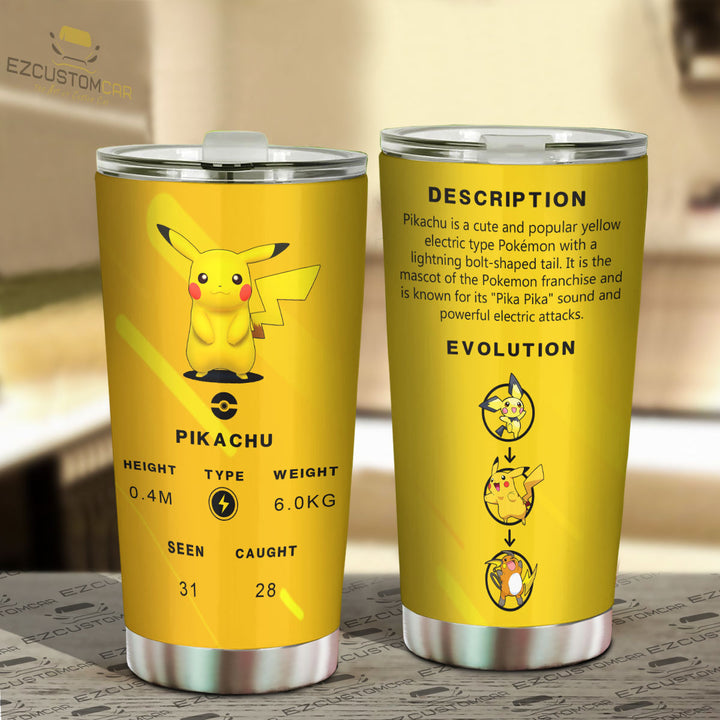 Pikachu Travel Mug - Gift Idea for Pokemon fans - EzCustomcar - 2