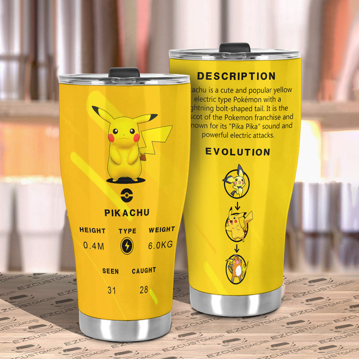Pikachu Travel Mug - Gift Idea for Pokemon fans - EzCustomcar - 3