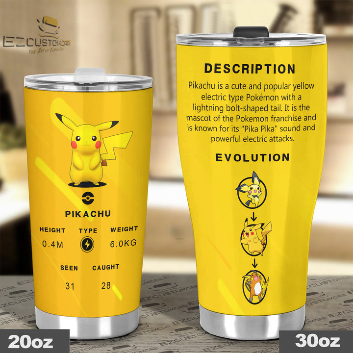 Pikachu Travel Mug - Gift Idea for Pokemon fans - EzCustomcar - 4