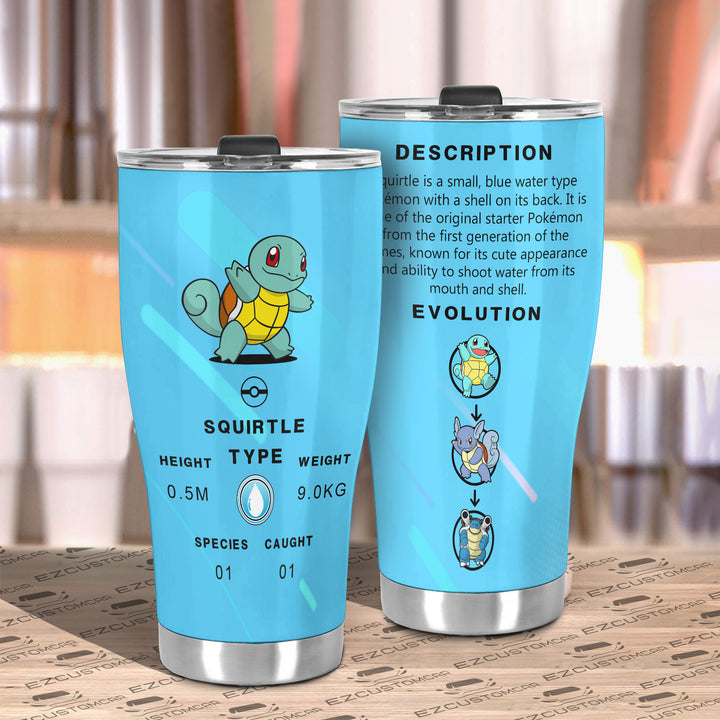 Squirtle Travel Mug - Gift Idea for Pokemon fans - EzCustomcar - 3