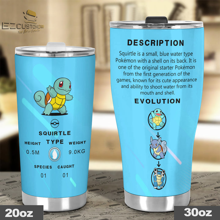 Squirtle Travel Mug - Gift Idea for Pokemon fans - EzCustomcar - 4