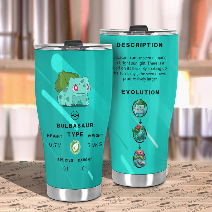 Bulbasaur Travel Mug - Gift Idea for Pokemon fans - EzCustomcar - 3