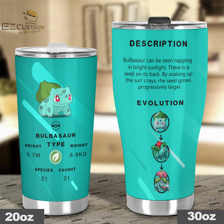 Bulbasaur Travel Mug - Gift Idea for Pokemon fans - EzCustomcar - 4