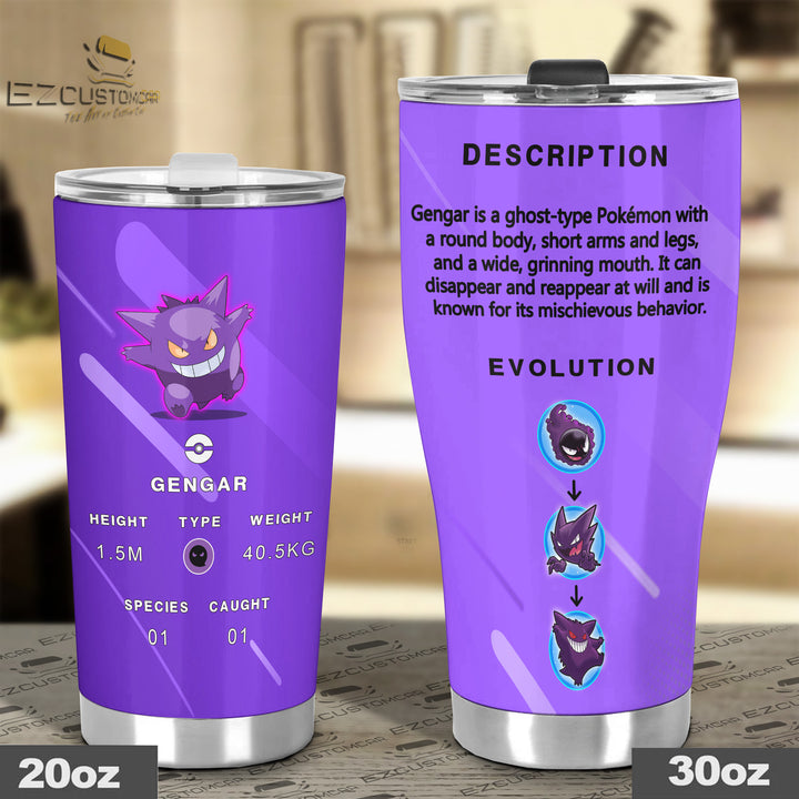 Gengar Travel Mug - Gift Idea for Pokemon fans - EzCustomcar - 4