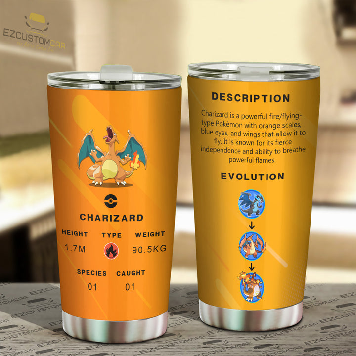 Charizard Travel Mug - Gift Idea for Pokemon fans - EzCustomcar - 2