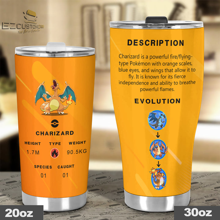Charizard Travel Mug - Gift Idea for Pokemon fans - EzCustomcar - 4