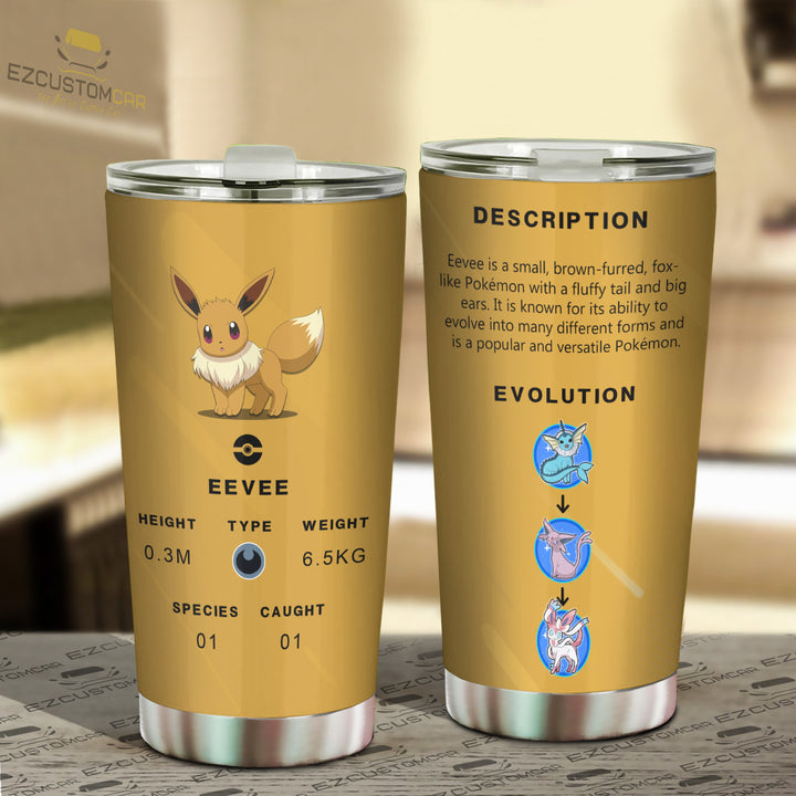 Eevee Travel Mug - Gift Idea for Pokemon fans - EzCustomcar - 2