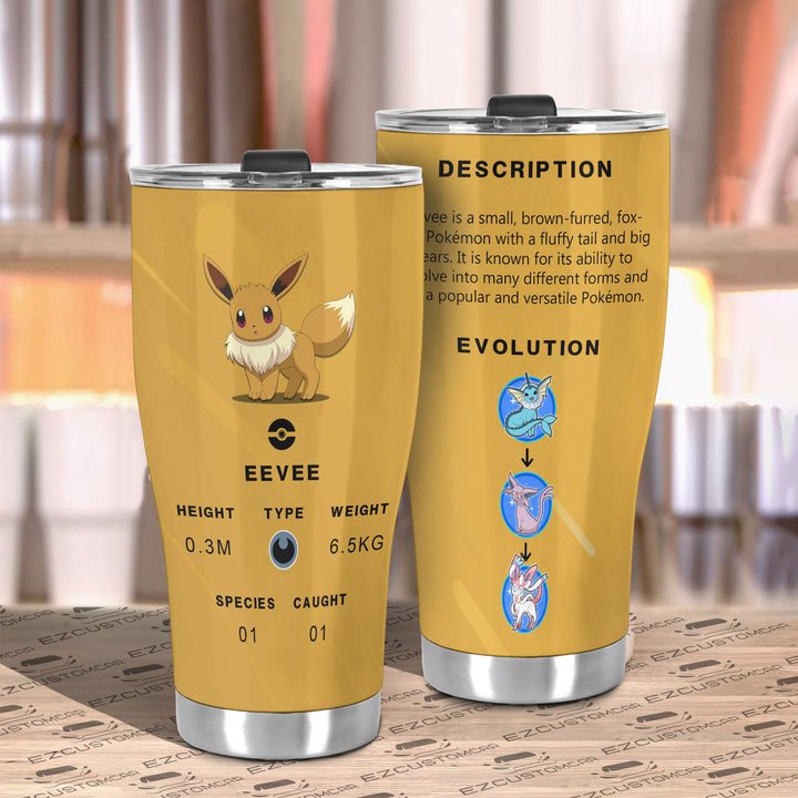 Eevee Travel Mug - Gift Idea for Pokemon fans - EzCustomcar - 3