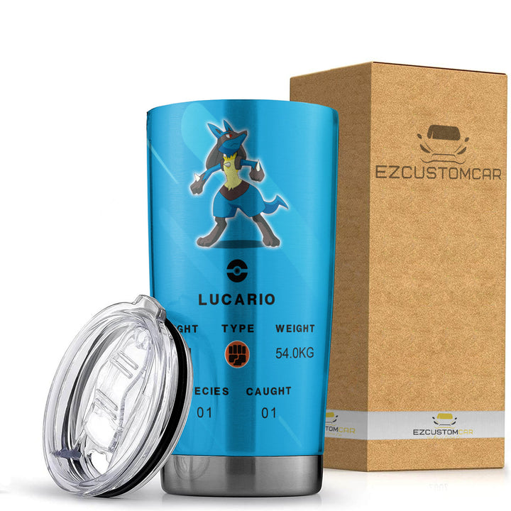 Lucario Travel Mug - Gift Idea for Pokemon fans - EzCustomcar - 1