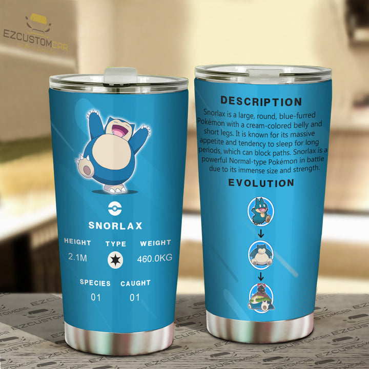 Snorlax Travel Mug - Gift Idea for Pokemon fans - EzCustomcar - 2