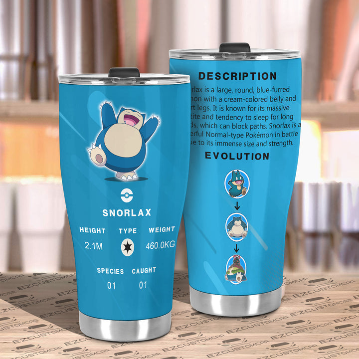 Snorlax Travel Mug - Gift Idea for Pokemon fans - EzCustomcar - 3