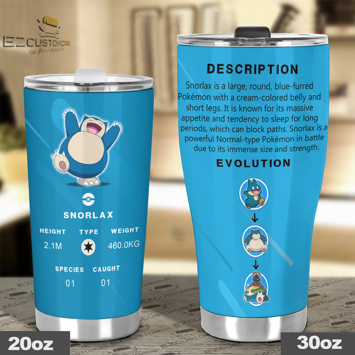 Snorlax Travel Mug - Gift Idea for Pokemon fans - EzCustomcar - 4