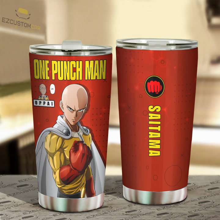 Saitama Travel Mug - Gift Idea for One Punch Man fans - EzCustomcar - 2