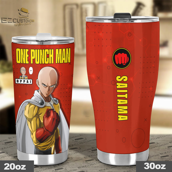 Saitama Travel Mug - Gift Idea for One Punch Man fans - EzCustomcar - 4