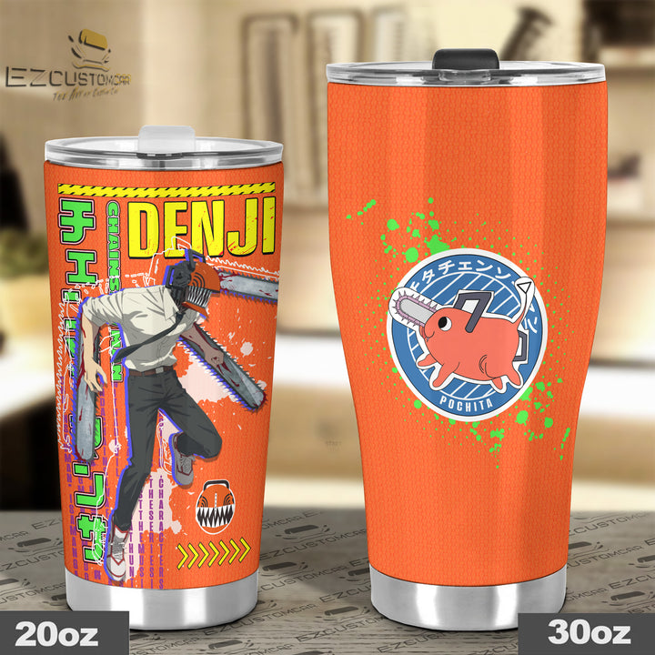 Denji Travel Mug - Gift Idea for Chainsaw Man fans - EzCustomcar - 4