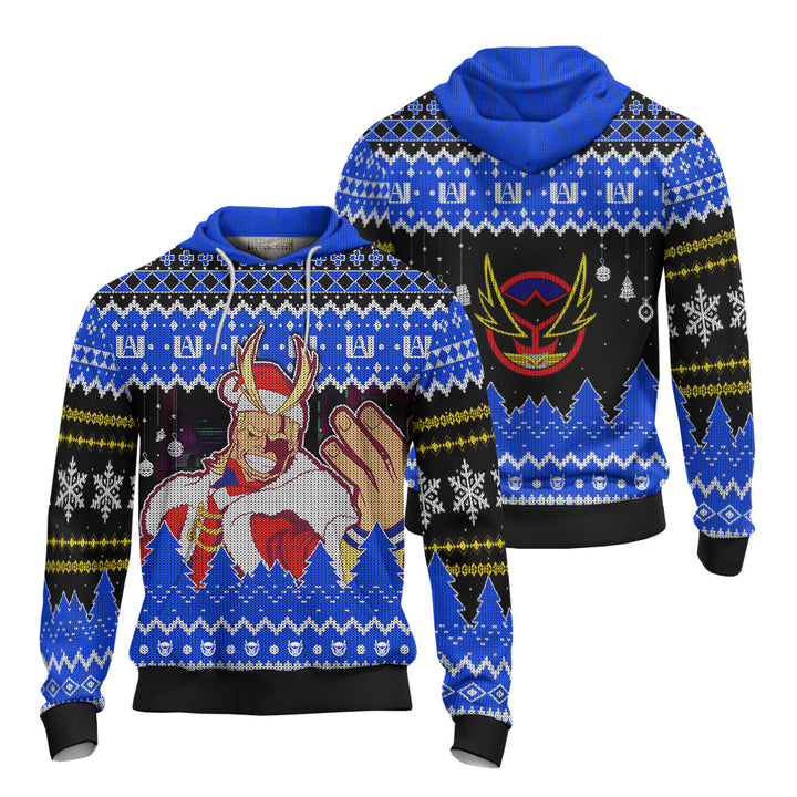 My Hero Academia All Might Anime Christmas Ugly Sweater Anime Xmas Gift Ideas 2023 - EzCustomcar - 2