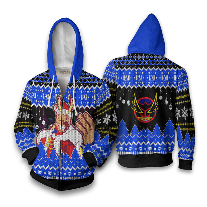 My Hero Academia All Might Anime Christmas Ugly Sweater Anime Xmas Gift Ideas 2023 - EzCustomcar - 3