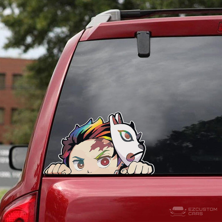 Demon Slayer Car Accessories Anime Car Sticker Tanjiro Kamado Gifts for Fans - EzCustomcar - 3