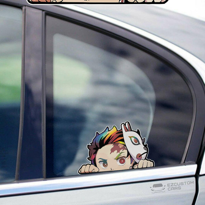Demon Slayer Car Accessories Anime Car Sticker Tanjiro Kamado Gifts for Fans - EzCustomcar - 2