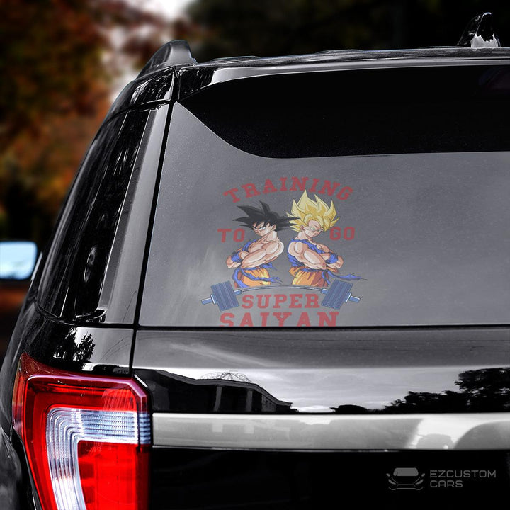 Dragon Ball Z Car Accessories Anime Car Sticker Training to go Super Saiyan - EzCustomcar - 3