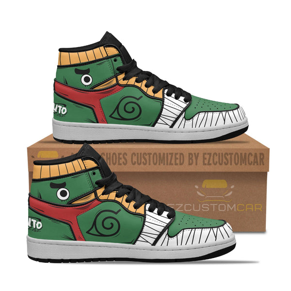 Naruto Rock Lee Unifrom Custom Shoes - EzCustomcar - 1