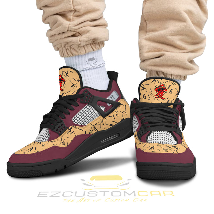 Gaara J4 Custom Sneakers - Anime-Inspired Personalized Shoes - EzCustomcar - 2