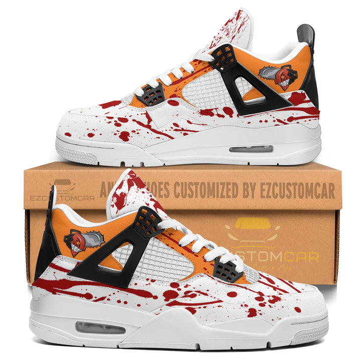 Denji J4 Sneakers - Personalized Chainsaw Man custom anime shoes - EzCustomcar - 3