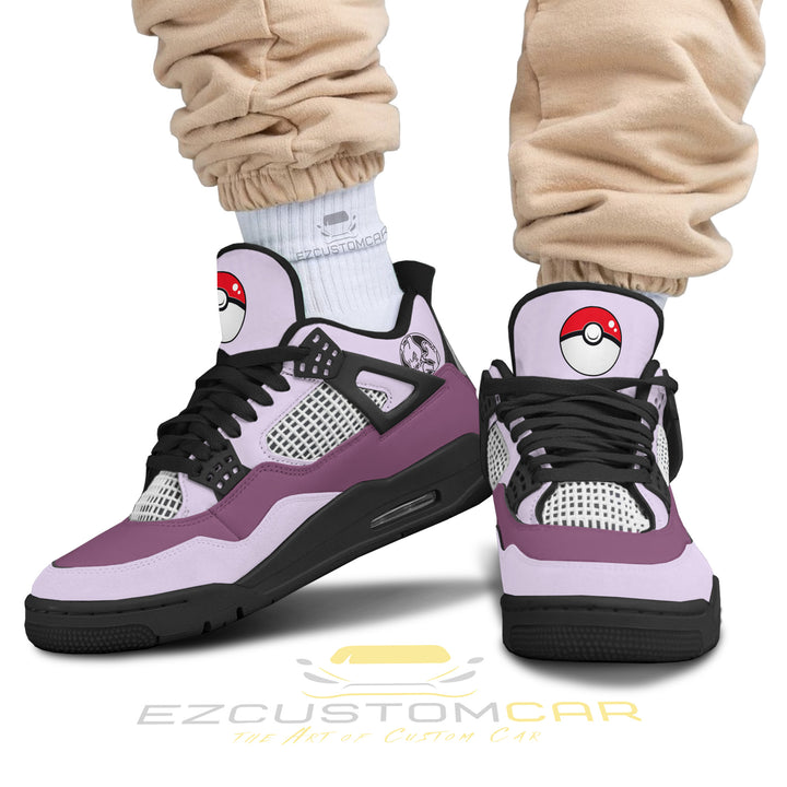 Mewtwo J4 Sneakers - Personalized Pokemon custom anime shoes - EzCustomcar - 2