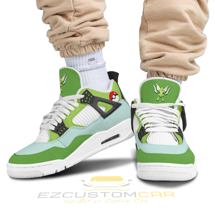 Scyther J4 Sneakers - Personalized Pokemon custom anime shoes - EzCustomcar - 2