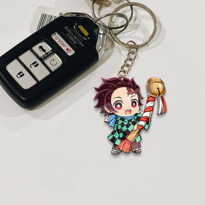 Tanjiro Kamado Custom Keychains Demon Slayer Anime Car Accessories - EzCustomcar - 2