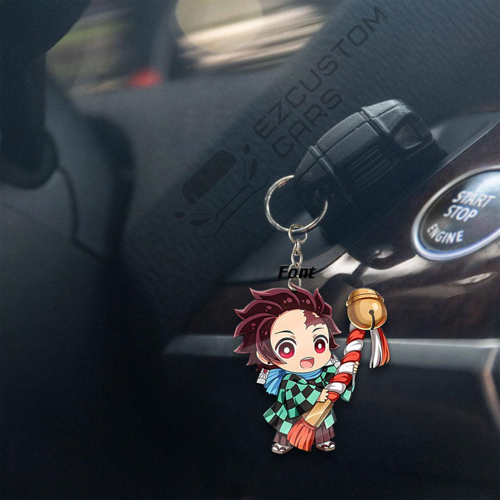 Tanjiro Kamado Custom Keychains Demon Slayer Anime Car Accessories - EzCustomcar - 4