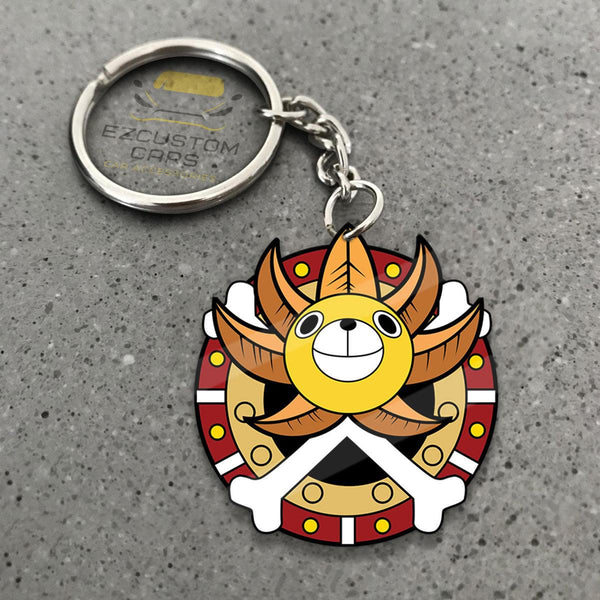 Thousand Sunny Symbols Keychains Custom One Piece Anime Car Accessories - EzCustomcar - 1